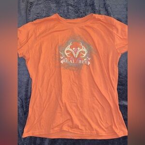 Peach real tree shirt